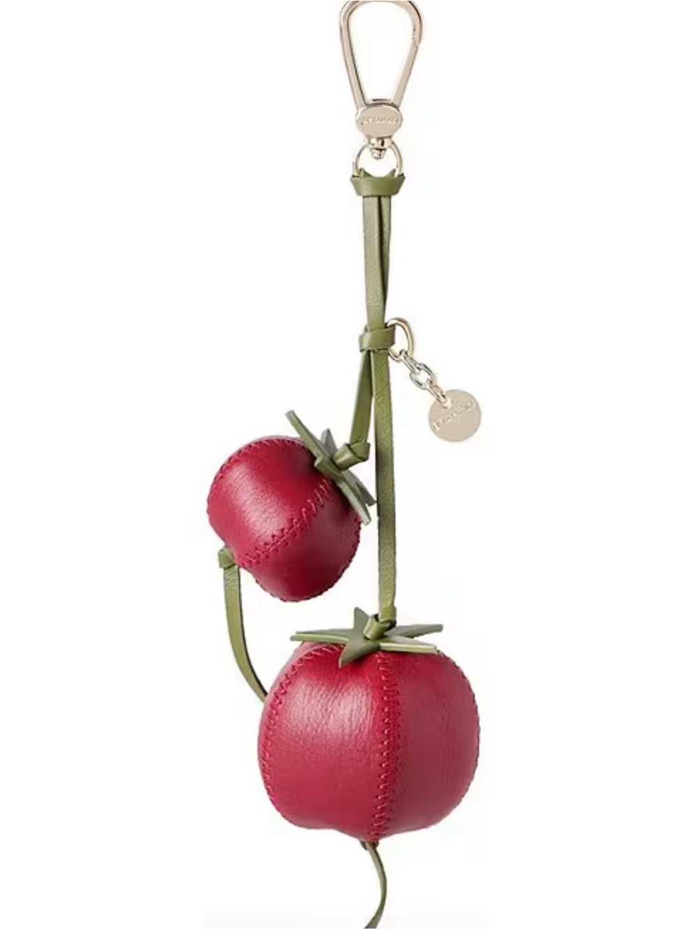 New Brahmin Tomato Tomatoes Leather Purse Bag Charm